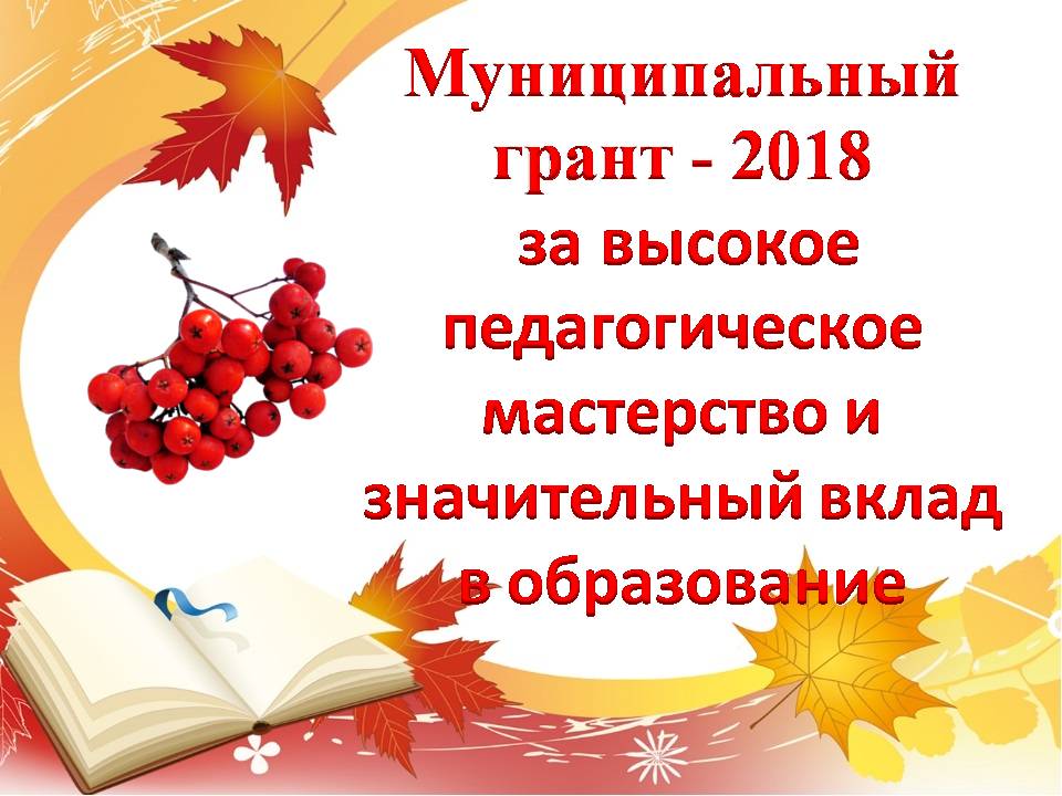 Муниципальный грант-2018